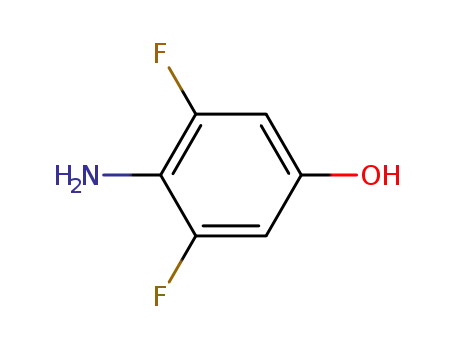 Molecular Structure of 135086-76-9 (4-AMINO-3,5-DIFLUORO-PHENOL)