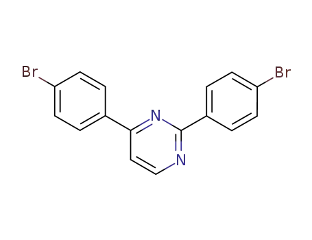 Molecular Structure of 100097-62-9 (Pyrimidine, 2,4-bis(4-bromophenyl)-)