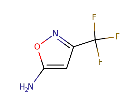 Molecular Structure of 108655-63-6 (5-Isoxazolamine,3-(trifluoromethyl)-(9CI))