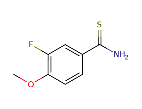 3-fluoro-4-methoxybenzenecarbothioamide
