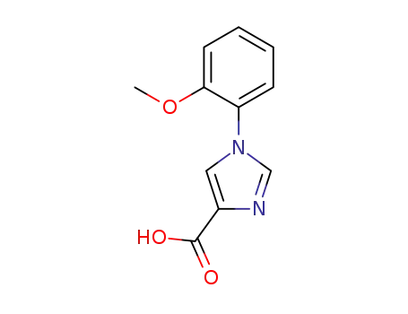 Molecular Structure of 952959-44-3 (1-(2-methoxyphenyl)-1H-imidazole-4-carboxylic acid)