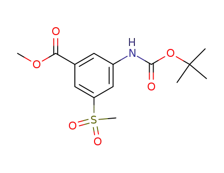 3-tert-butoxycarbonylamino-5-(methylsulfonyl)-benzoic acid methylester
