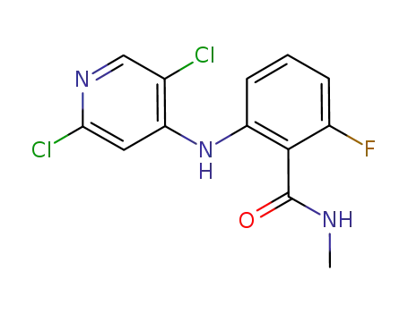 2-[(2,5-dichloropyridin-4-yl)amino]-6-fluoro-N-methylbenzamide