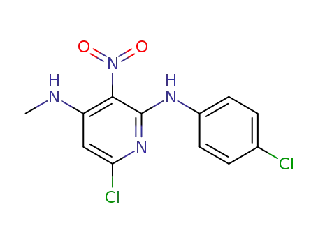 6-chloro-2-(4-chlorophenylamino)-4-methylamino-3-nitropyridine