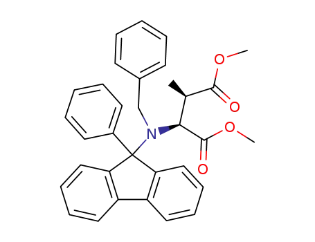 L-Aspartic acid,
3-methyl-N-(9-phenyl-9H-fluoren-9-yl)-N-(phenylmethyl)-, dimethyl ester,
(3R)-