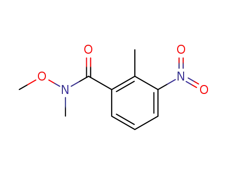 Molecular Structure of 177963-15-4 (N-methoxy-N,2-dimethyl-3-nitrobenzamide)