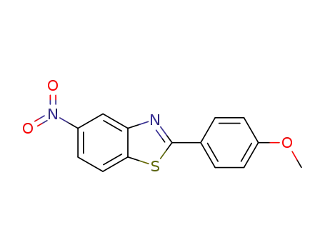 Molecular Structure of 178970-29-1 (Benzothiazole, 2-(4-methoxyphenyl)-5-nitro-)