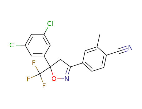 4-[5-(3,5-dichloro-phenyl)-5-trifluoromethyl-4,5-dihydro-isoxazol-3-yl]-2-methyl-benzonitrile