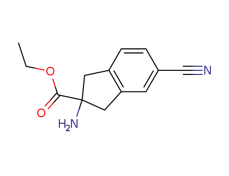 ethyl 2-amino-5-cyanoindan-2-carboxylate