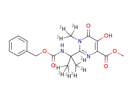 Methyl 2-[2-(benzyloxycarbonylamino)-(1,3-D6-propan)-2-yl]-5-hydroxy-1-(methyl-D3)-6-oxo-1,6-dihydropyrimidine-4-carboxylate