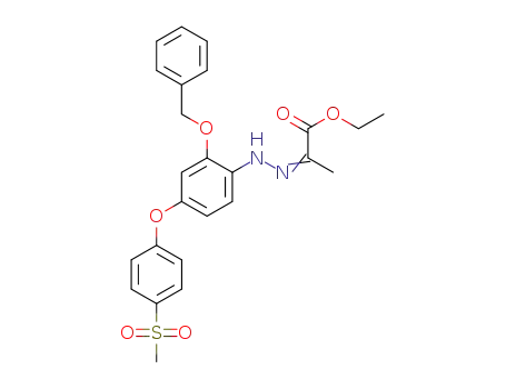 ethyl 2-({2-(benzyloxy)-4-[4-(methylsulfonyl)phenoxy]phenyl}hydrazono)propanoate