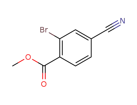 Molecular Structure of 98592-04-2 (Methyl 2-bromo-4-cyanobenzoate)