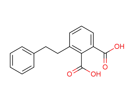Molecular Structure of 35157-38-1 (3-phenethylphthalic acid)