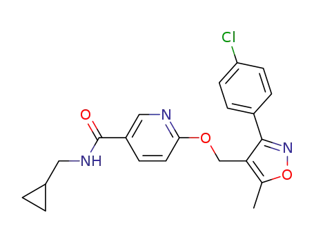 6-[3-(4-chloro-phenyl)-5-methyl-isoxazol-4-ylmethoxy]-N-cyclopropylmethyl-nicotinamide