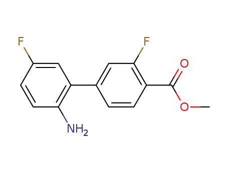 Molecular Structure of 942203-32-9 (methyl 2'-amino-3,5'-difluorobiphenyl-4-carboxylate)