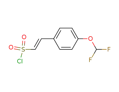 (E)-2-(4-(difluoromethoxy)phenyl)ethenesulfonyl chloride
