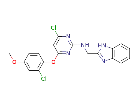 6-chloro-4-(2-chloro-4-methoxyphenoxy)-2-[(1H-benzoimidazol-2-ylmethyl)-amino]pyrimidine
