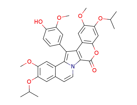 C<sub>34</sub>H<sub>33</sub>NO<sub>8</sub>