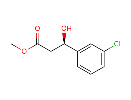 Molecular Structure of 135505-20-3 (Benzenepropanoic acid, 3-chloro-b-hydroxy-, methyl ester, (R)-)