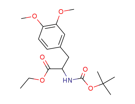 Molecular Structure of 128217-61-8 (Tyrosine, N-[(1,1-dimethylethoxy)carbonyl]-3-methoxy-O-methyl-, ethyl
ester)