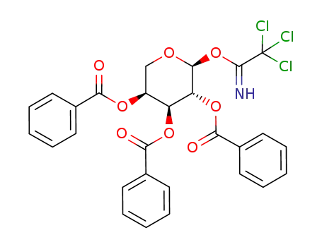 2,3,4-tri-O-benzoyl-α-L-arabinopyranosyl trichloroacetimidate-<sup>1</sup>C<sub>4</sub>