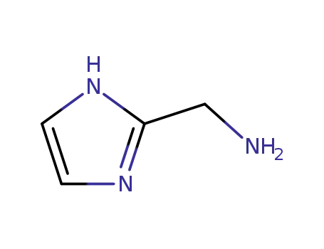 Molecular Structure of 53332-80-2 (C-(1H-IMIDAZOL-2-YL)-METHYLAMINE)