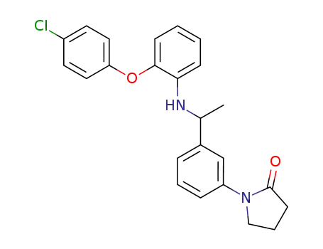 1-(3-(1-(2-(4-chlorophenoxy)phenylamino)ethyl)phenyl)pyrrolidin-2-one