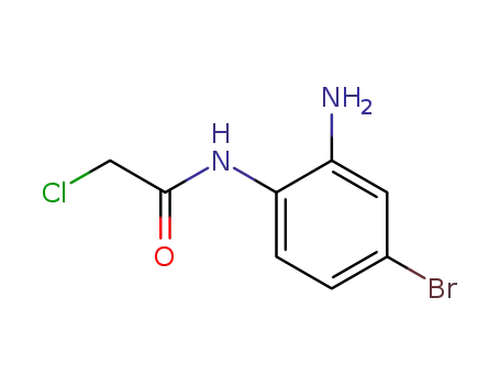 Molecular Structure of 854583-92-9 (AcetaMide, N-(2-aMino-4-broMophenyl)-2-chloro-)