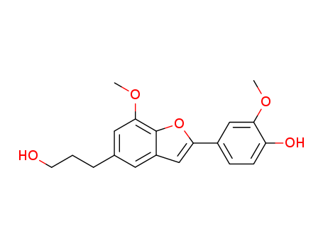 2-4-Hydroxy-3-methoxyphenyl-7-methoxy-5-benzofuranpropanol