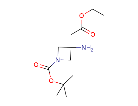 tert-Butyl 3-amino-3-(2-ethoxy-2-oxoethyl)azetidine-1-carboxylate 1111202-76-6