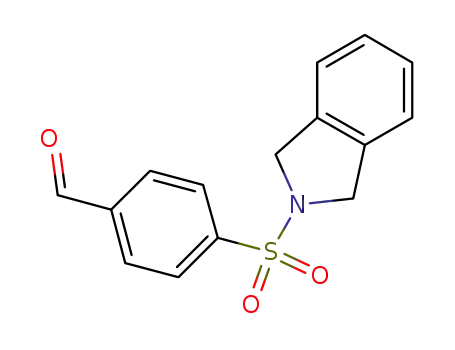 Molecular Structure of 780777-94-8 (4-(1,3-dihydro-isoindole-2-sulfonyl)-benzaldehyde)
