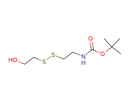 Carbamic acid, [2-[(2-hydroxyethyl)dithio]ethyl]-, 1,1-dimethylethyl ester