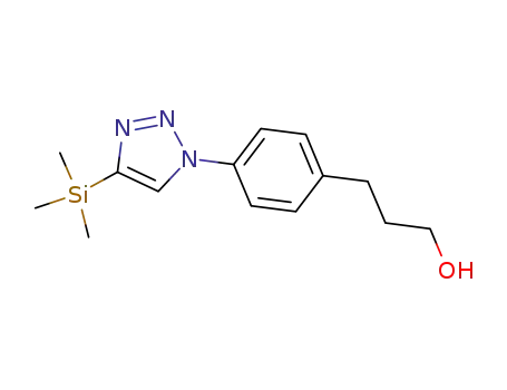 3-[4-(4-trimethylsilanyl-[1,2,3]triazol-1-yl)phenyl]-propan-1-ol
