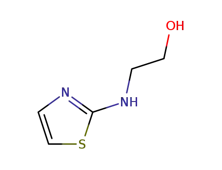 Molecular Structure of 14747-01-4 (Ethanol, 2-(2-thiazolylamino)-)