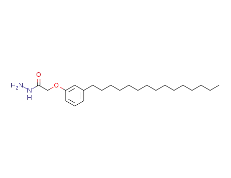 Molecular Structure of 117554-43-5 (2-(3-pentadecylphenoxy)acetohydrazide)