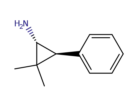 Molecular Structure of 91245-67-9 (Cyclopropylamine,  2,2-dimethyl-3-phenyl-  (7CI))