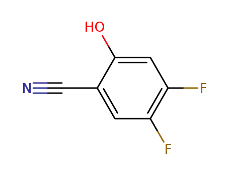 Molecular Structure of 186590-36-3 (4,5-DIFLUORO-2-HYDROXYBENZONITRILE)