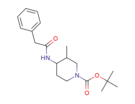 (rac)-(cis/trans)-3-methyl-4-phenylacetylamino-piperidine-1-carboxylic acid tert-butyl ester