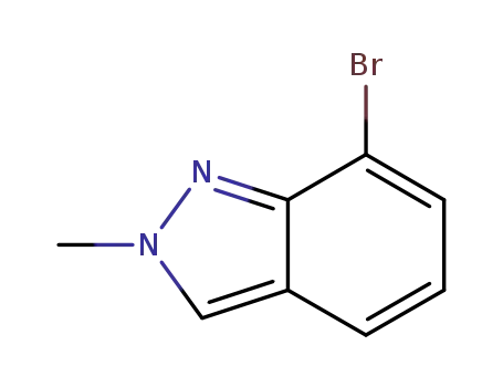 Molecular Structure of 701910-14-7 (7-BROMO-2-METHYL-2H-INDAZOLE)