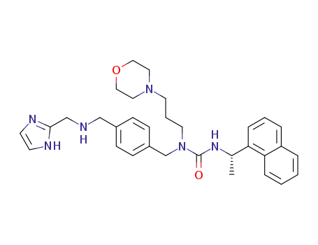 (S)-1-(4-(((1H-imidazol-2-yl)methylamino)methyl)benzyl)-1-(3-morpholinopropyl)-3-(1-(naphthalen-1-yl)ethyl)urea