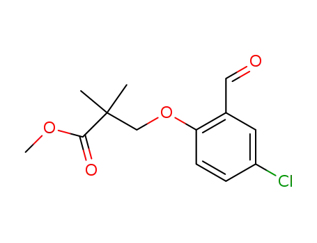 3-(4-chloro-2-formyl-phenoxy)-2,2-dimethyl-propionic acid methyl ester