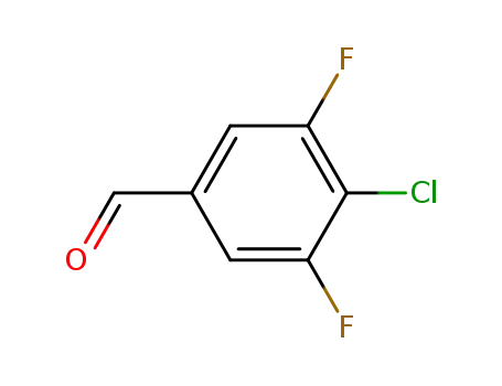 Molecular Structure of 1160573-20-5 (4-Chloro-3,5-difluorobenzaldehyde)