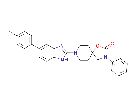 8-[5-(4-fluorophenyl)-1H-benzimidazol-2-yl]-3-phenyl-1-oxa-3,8-diazaspiro[4.5]decan-2-one