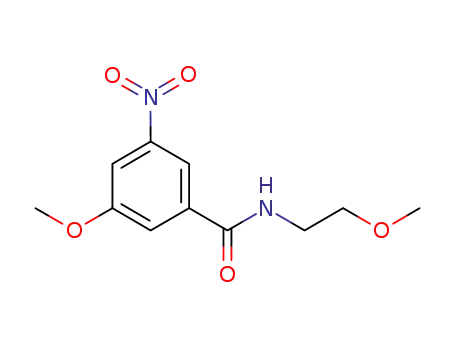 Molecular Structure of 1050514-17-4 (3-methoxy-N-(2-methoxyethyl)-5-nitrobenzamide)