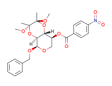 Benzyl 2,3-O-[(1S,2S)-1,2-Dimethoxy-1,2-dimethyl-1,2-ethanediyl]-4-nitrobenzoyl-α-L-xylopyranoside