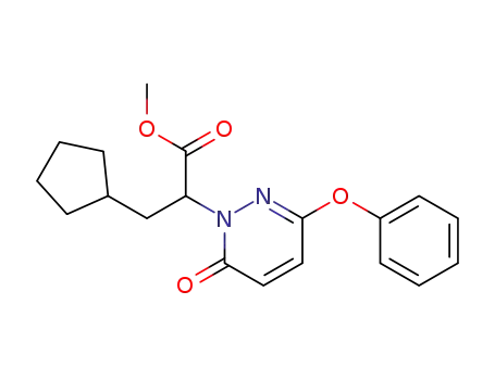 3-cyclopentyl-2-(6-oxo-3-phenoxy-6H-pyridazin-1-yl)-propionic acid methyl ester