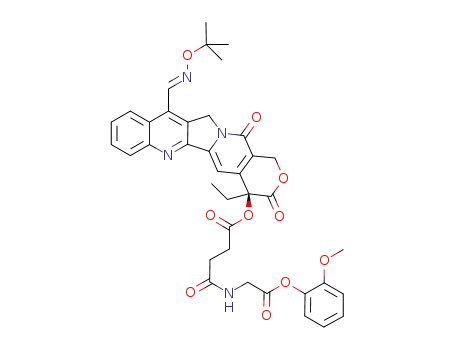 (E)-7-tert-butoxyiminomethyl-20-O-(2-methoxyphenylglycyl)succinyl-camptothecin