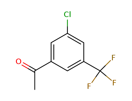 Molecular Structure of 886497-11-6 (3'-CHLORO-5'-(TRIFLUOROMETHYL)ACETOPHENONE)