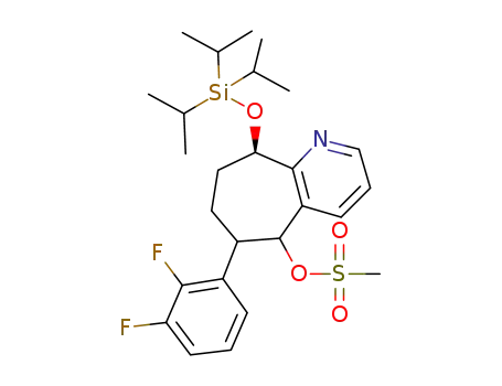 (9R)-6-(2,3-difluorophenyl)-9-(triisopropylsilyloxy)-6,7,8,9-tetrahydro-5H-cyclohepta[b]pyridin-5-yl methanesulfonate