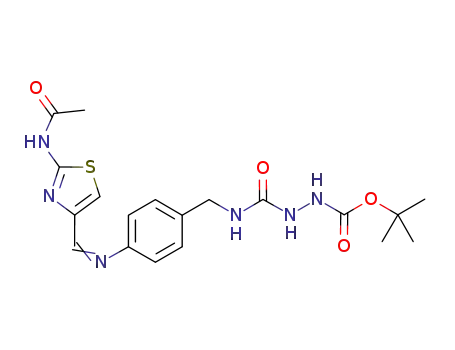 tert-butyl 2-{[4-({[2-(acetylamino)-1,3-thiazol-4-yl]methylidene}amino)benzoyl]carbamoyl}hydrazinecarboxylate